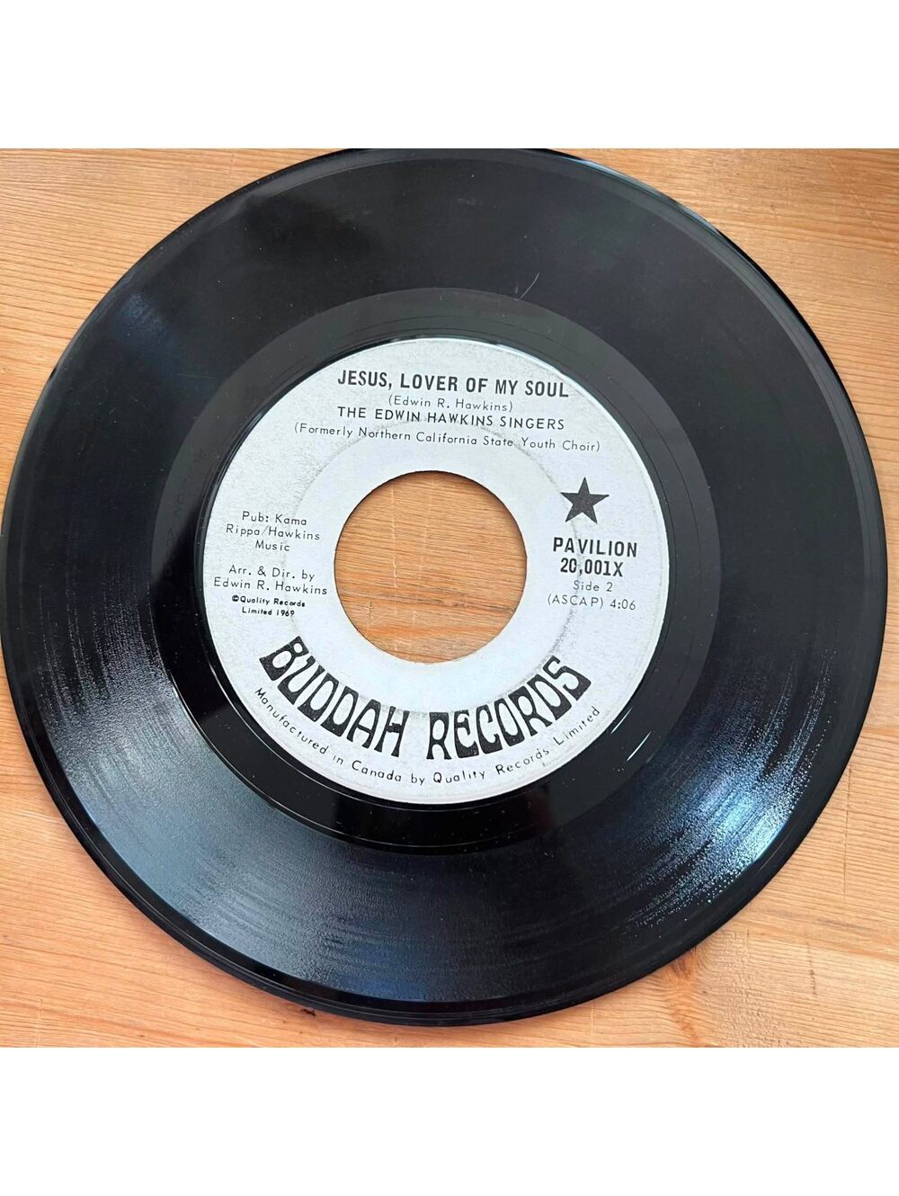 The Edwin Hawkins Singers - Jesus, Lover of my Soul/Oh Happy Day 45rpm VG+ R08